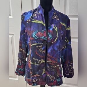 Chico's 100% Silk Kimono/Jacket     Size 1